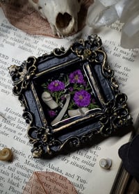 Image 2 of Piglet Bones and Floral Mini Wall Frame