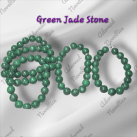 Image 2 of ANA826248 - Green Jade Stone Bead Bracelet