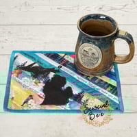 Image 2 of MICHIGAN Fabric Appliques ~ Prefused, Die Cut - BLACK - Set of 4 