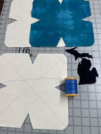 Image 4 of Michigan Bowl Cozy Sewing / Quilting KIT ~ Precut Pieces w/ DIE CUT Michigan Applique
