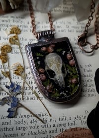 Image 5 of Mouse Skull and Floral Amulet