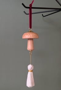 Mushroom Turned Ornament - Maple 1