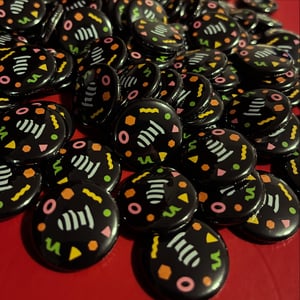 Image of AIRFLOW - HEAD IN THE CLOUDS STENCIL PIN (1")