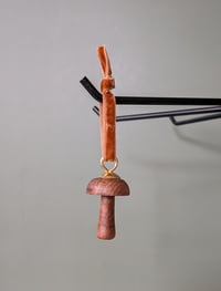 Mushroom Turned Ornament - Walnut 3
