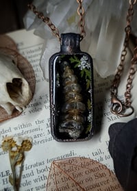 Image 3 of Rattlesnake and Floral Pendant