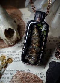 Image 1 of Rattlesnake and Floral Pendant