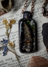 Image 2 of Rattlesnake and Floral Pendant