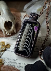 Image 3 of Snake Spine and Floral Pendant
