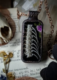 Image 1 of Snake Spine and Floral Pendant