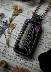 Image 4 of Snake Spine and Floral Pendant