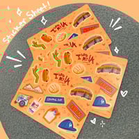 I Love My LA Sticker Sheet