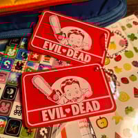Image 1 of "EVIL ♥ DEAD" Frosted Acrylic Keytag