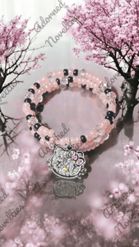 Image 4 of ANA826253 - Kids Soft Pink Memory Wire Bracelet