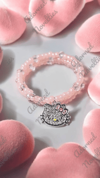 Image 2 of ANA826253 - Kids Soft Pink Memory Wire Bracelet