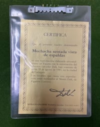 Image 4 of Muchacha Sentada Vista de Espaldas - Salvador Dalí