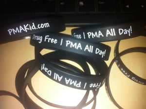 Image of Drug Free | PMA All Day wristbands