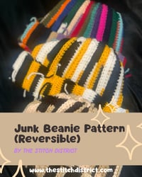 Image 1 of Junk Beanie  - Digital Pattern 