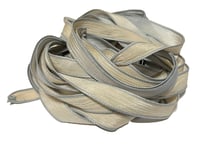 Image 3 of 1PC. SAND DOLLAR 42" hand dyed wrist wrap bracelet silk ribbon//Yoga wrist wrap bracelet ribbon