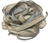 Image 6 of 1PC. SAND DOLLAR 42" hand dyed wrist wrap bracelet silk ribbon//Yoga wrist wrap bracelet ribbon