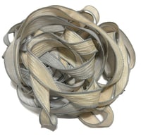 Image 7 of 1PC. SAND DOLLAR 42" hand dyed wrist wrap bracelet silk ribbon//Yoga wrist wrap bracelet ribbon