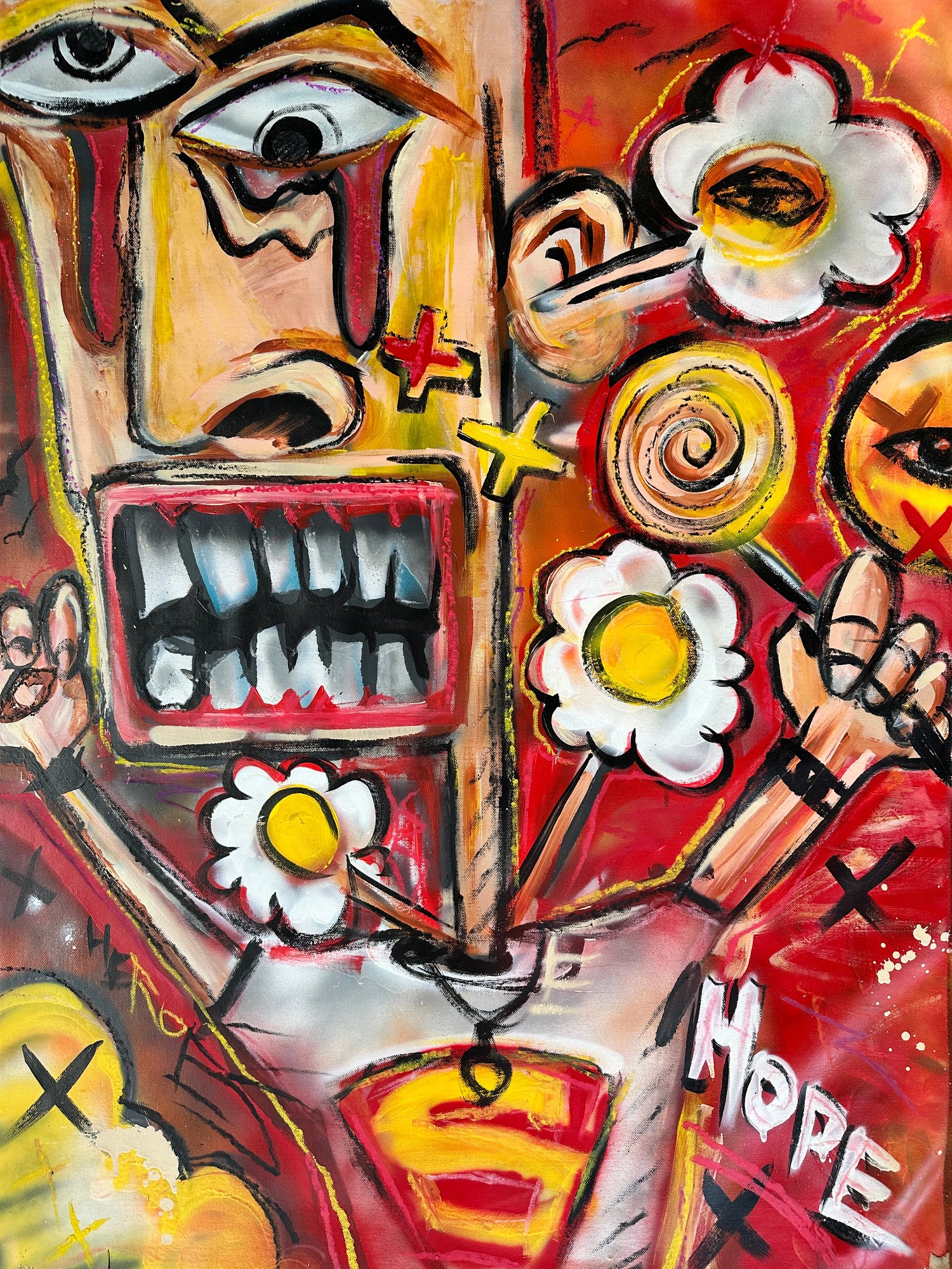 WILDCHILD ORIGINAL ON CANVAS 31x43"