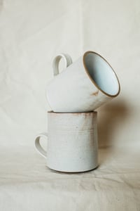 Image 2 of Large White Stoneware Mug