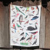 Birds of Australia 100% Linen Tea Towel