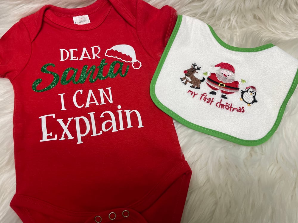 Image of “Dear Santa” Baby Onesie