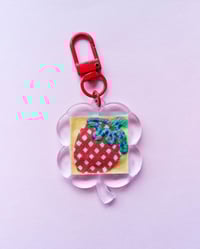 Image 1 of Strawberry keychain