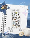 Seaside Cafe Sticker Sheet