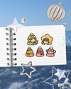Christmas Glitter Stickers