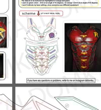 Image 3 of Robin chest template for cosplay DIY