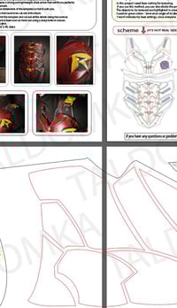 Image 4 of Robin chest template for cosplay DIY