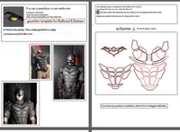 Image 2 of Batman Chest Template – EVA Foam Armor Pattern for DIY Cosplay (Printable File)
