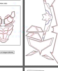 Image 3 of Batman Chest Template – EVA Foam Armor Pattern for DIY Cosplay (Printable File)