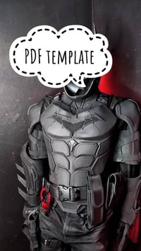 Image 1 of Batman Chest Template – EVA Foam Armor Pattern for DIY Cosplay (Printable File)