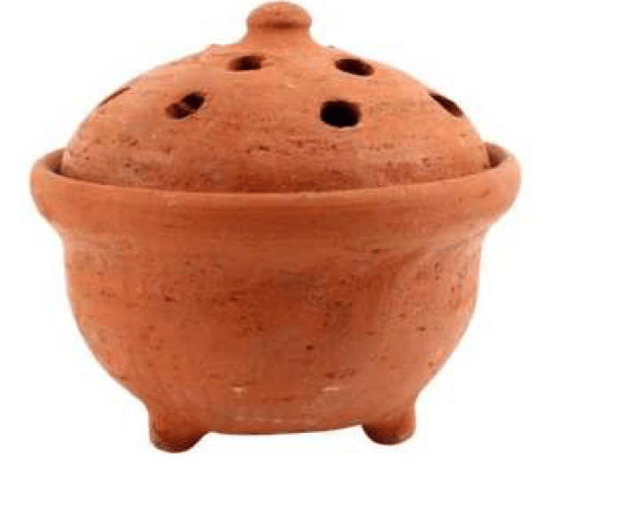 Image of Terracotta Mosquito Coil Pot Terracotta 