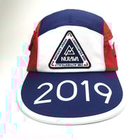 Image 1 of Nulava 5-Panel Long Bill Camp Cap – Red/White/Blue 2019 Edition