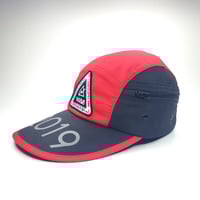 Image 2 of Nulava 5 Panel Long Bill Camp Cap – Red & Black 2019 Edition