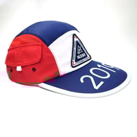Image 2 of Nulava 5-Panel Long Bill Camp Cap – Red/White/Blue 2019 Edition