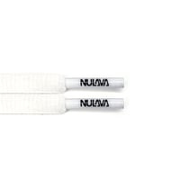 Image 3 of Nulava Silicone Printed "Navigate Urban Landscapes And Vibe Authentically" White Oval SHOELACES