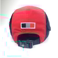 Image 4 of Nulava 5 Panel Long Bill Camp Cap – Red & Black 2019 Edition