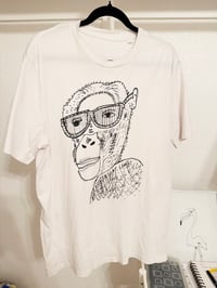 Image 5 of Monkey Wearing Glasses - Unisex organic cotton t-shirt
