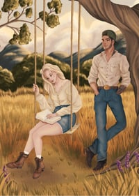 Swing Reading Art Print