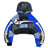 Image 2 of Blue bandana crop ( M )