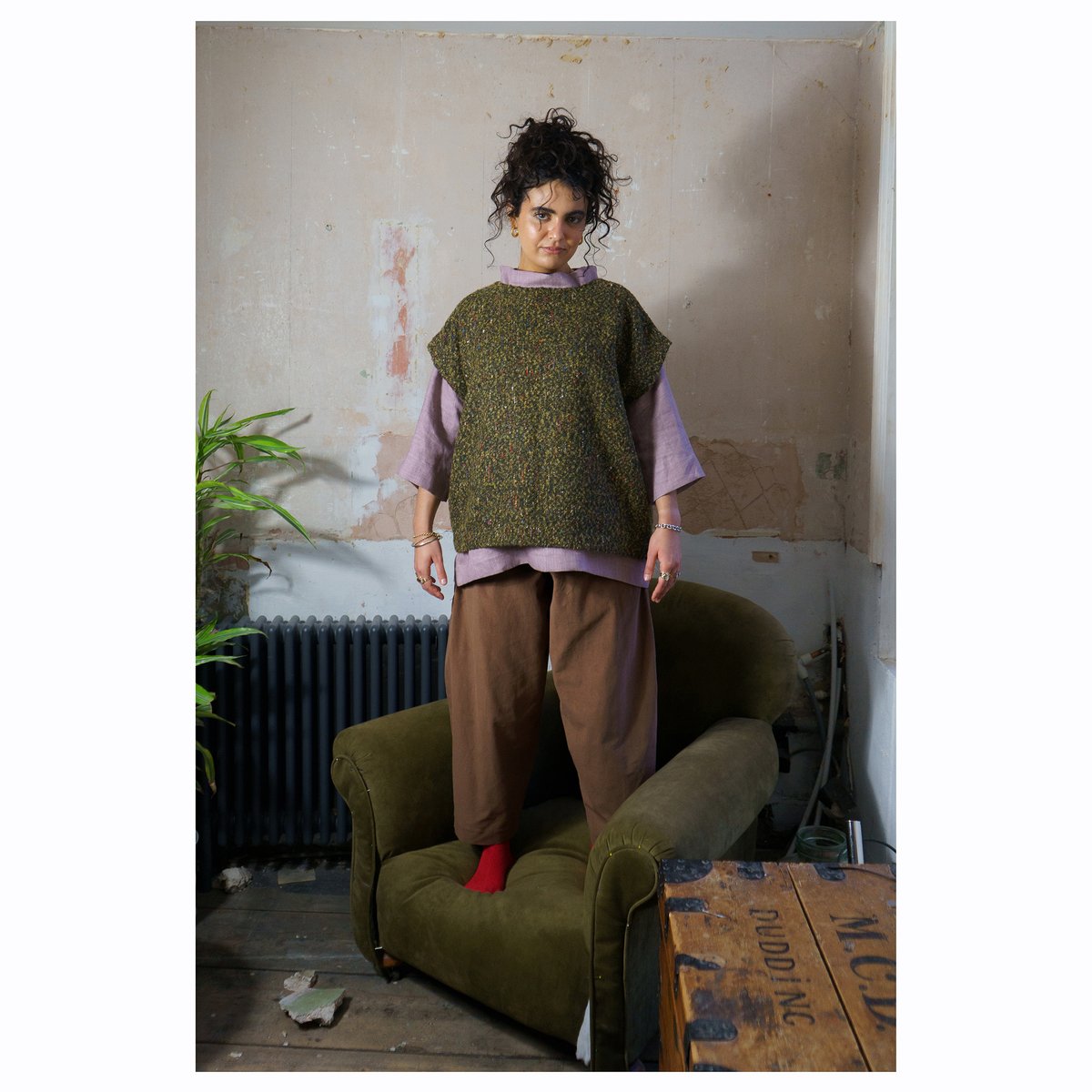 Image of Corduroy Shaped Leg Trousers