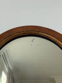 Image 4 of Small Antique Wall Mirror with Arched Frame and Bevelled Glass