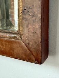 Image 5 of Small Antique Wall Mirror with Arched Frame and Bevelled Glass