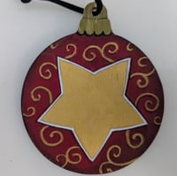 Image 1 of Holiday Ornament: Reversible Upside Down Star