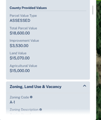 Image 2 of 1 Acre of Agricultural Zoned Land With Mobile Home on it